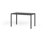 Table rectangulaire Nardi Piave 120 x 70 cm, laminée anthracite peinte
