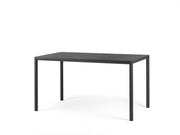 Table rectangulaire Nardi Piave 140 x 80, laminée anthracite peinte