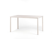 Table rectangulaire Nardi Piave 140 x 80, corde peinte, laminée, corde