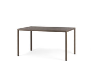 Nardi Piave 140 x 80 Table rectangulaire peinte Tabac Lamin Materia Tabac