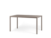 Nardi Piave 140 x 80 Table Rectangulaire Peinte Gris Tourterelle Lamin Materia Gris Tourterelle
