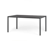 Table rectangulaire Nardi Piave 160 x 90 cm, laminée anthracite peinte