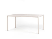 Table rectangulaire Nardi Piave 160 x 90 cm, corde peinte, laminée, matériau corde