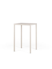 Table carrée haute Nardi Piave 70 cm, corde peinte, laminée, corde