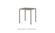 Nardi Piave 70 Table Carrée Peinte Gris Tourterelle Lamin Materia Gris Tourterelle