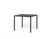 Table carrée Nardi Piave 90, laminée anthracite peinte