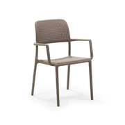 Nardi Bora Chaise Tourterelle Accoudoirs Polypropylène Empilable