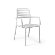 Chaise Nardi Costa Accoudoirs Blanc Polypropylène Empilable