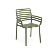 Chaise Nardi Doga Accoudoirs Agave Polypropylène Empilable