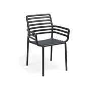 Nardi Chaise Doga Accoudoirs Anthracite Polypropylène Empilable