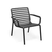 Nardi Chaise Doga Relax Anthracite Accoudoirs Empilable
