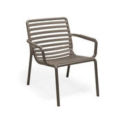 Chaise Nardi Doga Relax Accoudoirs Tabac Empilable