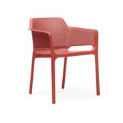 Chaise Nardi Net Corail Opaque Polypropylène Empilable