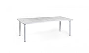 Table extensible rectangulaire Nardi Libeccio 100 x 160 / 220 cm H 74 cm Blanche