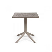 Table carrée Nardi Clip 70 gris tourterelle