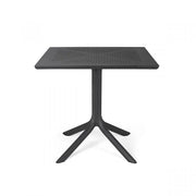 Table carrée Nardi Clip 80 anthracite