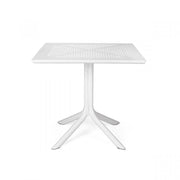 Table carrée blanche Nardi Clip 80