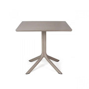 Table carrée Nardi Clip 80 Gris tourterelle