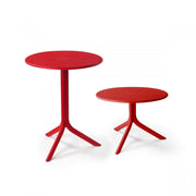 Table ronde rouge Nardi