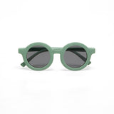 okkia okkia occhiale baby da sole premontato tondo colore green sage 6 10 anni ean 8056211375842