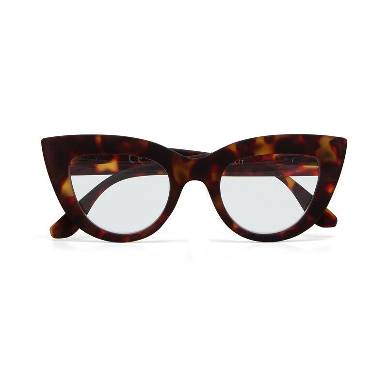 okkia okkia occhiale da lettura mod claudia premontato gatto soft touch havana diottrie 3 00 ean 8055773193109