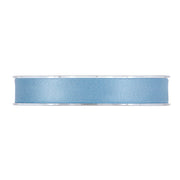 Ruban double satin mat Piovaccari 15 mm 15 m Bleu clair