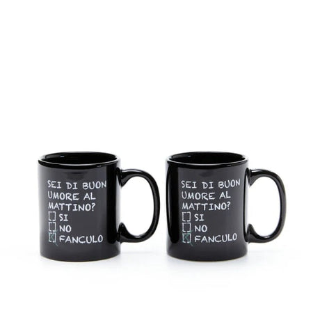 piu forty 40 piu forty 40 set 2 tazzine 12 cl ceramica stampa sei di buon umore nero ean 8055773193369