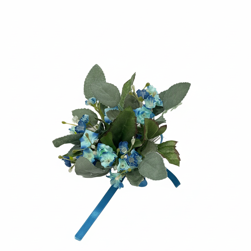 arpimex ar candlering roselline blu - giro porta candela fiori blu foglie - decorazione tavola  ean 8018318016097