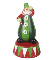 Coffret cadeau décoratif de Noël Preziosa Home Jolly en polyrésine verte 13 x 13 x 25 cm