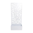 regalo italiano regalo italiano fioriera rettangolare bianca in ferro 50 x 22 cm h 120 cm porta piante da esterno design moderno ean 8057586111165