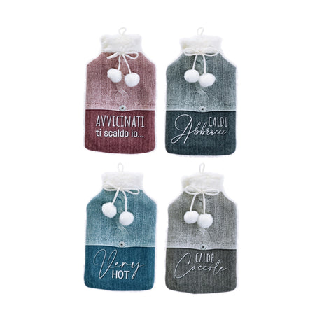 regalo italiano regalo italiano borsa acqua calda 2 lt con copertura morbida decorata ass multicolor 1 pz ean 8057586003262