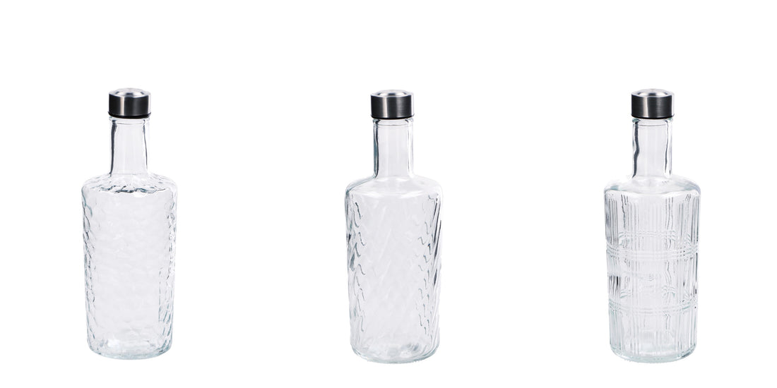 regalo italiano regalo italiano bottiglia ass 1 lt d 9 cm h 275 cm acciaio vetro trasparente 1 pz ean 8057586201712