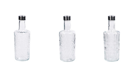 regalo italiano regalo italiano bottiglia ass 1 lt d 9 cm h 275 cm acciaio vetro trasparente 1 pz ean 8057586201712