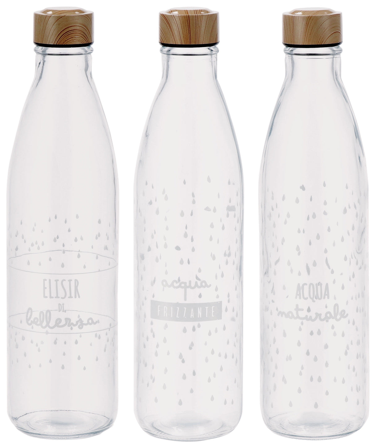 regalo italiano regalo italiano bottiglia vetro tappo in metallo ass decori 1 lt d 8 cm h 31 cm 1 pz ean 8021785707900