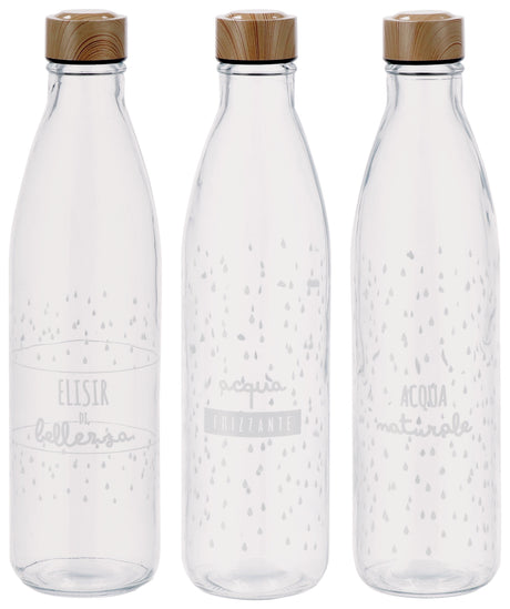 regalo italiano regalo italiano bottiglia vetro tappo in metallo ass decori 1 lt d 8 cm h 31 cm 1 pz ean 8021785707900