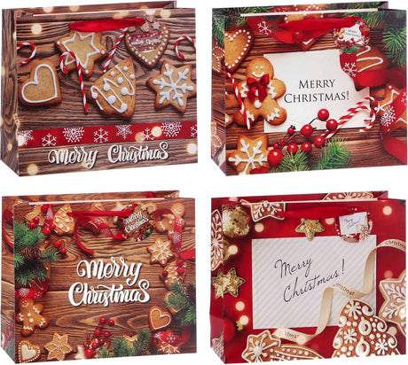 regalo italiano regalo italiano busta regalo di natale carta ass 31 x 12 cm h 26 cm multicolor 1 pz ean 8021785836785