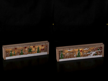 regalo italiano regalo italiano calendario avvento natale merry christmas ass 8 led 40 x 5 x 11 cm bianco 1 pz ean 8057586164925