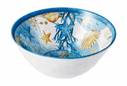 Bol en mélamine Shell, cadeau italien, Ø 16 cm, H 6,5 cm, bleu, 1 pièce.