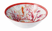 Bol en mélamine Shell, rouge, 32 cm de diamètre, 11 cm de hauteur, 1 pièce - Cadeau italien.