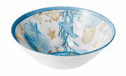 Bol en mélamine Shell, 36 cm de diamètre, 12 cm de hauteur, bleu, 1 pièce - Cadeau italien.