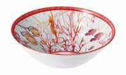 Bol en mélamine Shell, rouge, 36 cm de diamètre, 12 cm de hauteur, 1 pièce - Cadeau italien.