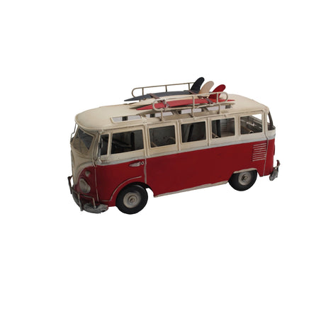 regalo italiano regalo italiano decorazione furgone vintage in ferro 33 x 14 x 16 cm soprammobile retro ean 8057586192577