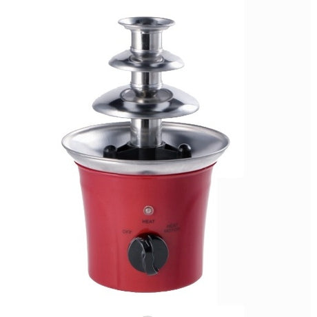 regalo italiano regalo italiano fontana di cioccolato elettrica 3 piani 70 w d15 cm h 25 cm rosso ean 8057586100299