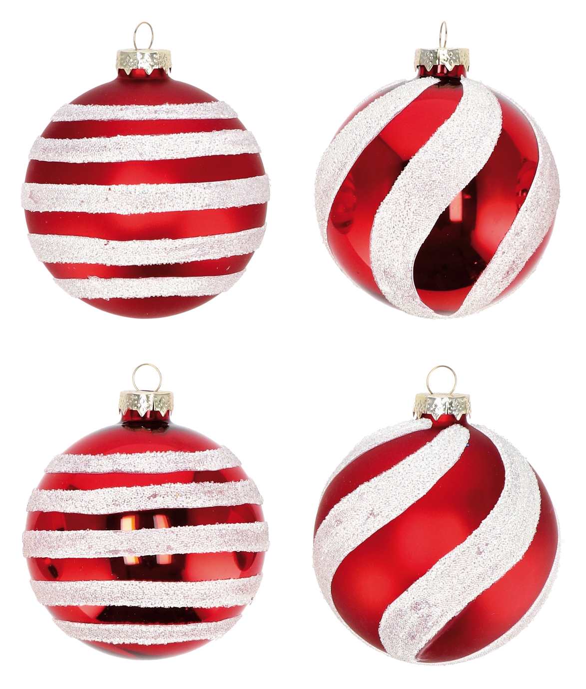 regalo italiano regalo italiano pallina natale d 8 cm vetro ass bianco rosso 1 pz ean 8057586057944