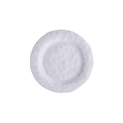 Assiette plate italienne en mélamine blanche, diamètre 28 cm, hauteur 3 cm.
