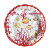 Assiette Plate Mélamine Coquille D 28 Cm H 3 Cm Rouge 1 Pce