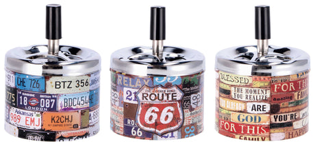 regalo italiano regalo italiano posacenere a molla ass 3 decori d 9 cm h 13 cm multicolor 1 pz ean 8021785808737