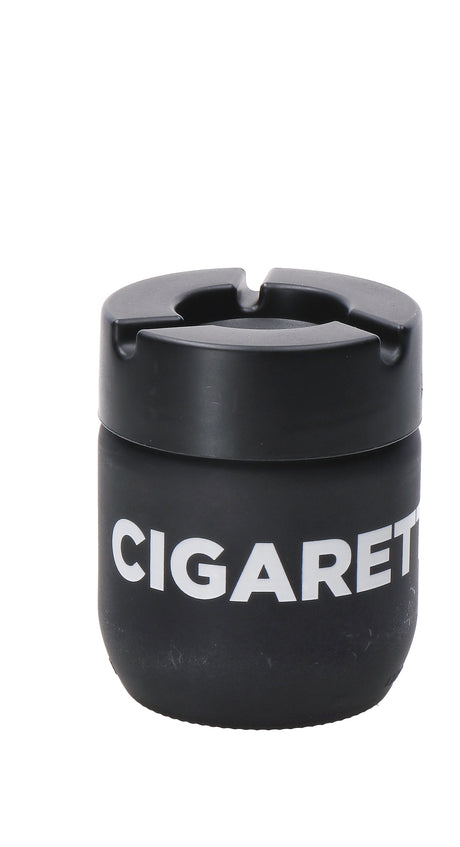 regalo italiano regalo italiano posacenere d 9 cm h 11 cm vetro plastica nero ean 8057586174382