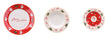 regalo italiano regalo italiano servizio piatti di natale porcellana 18 pz rosso bianco ean 8057586117082