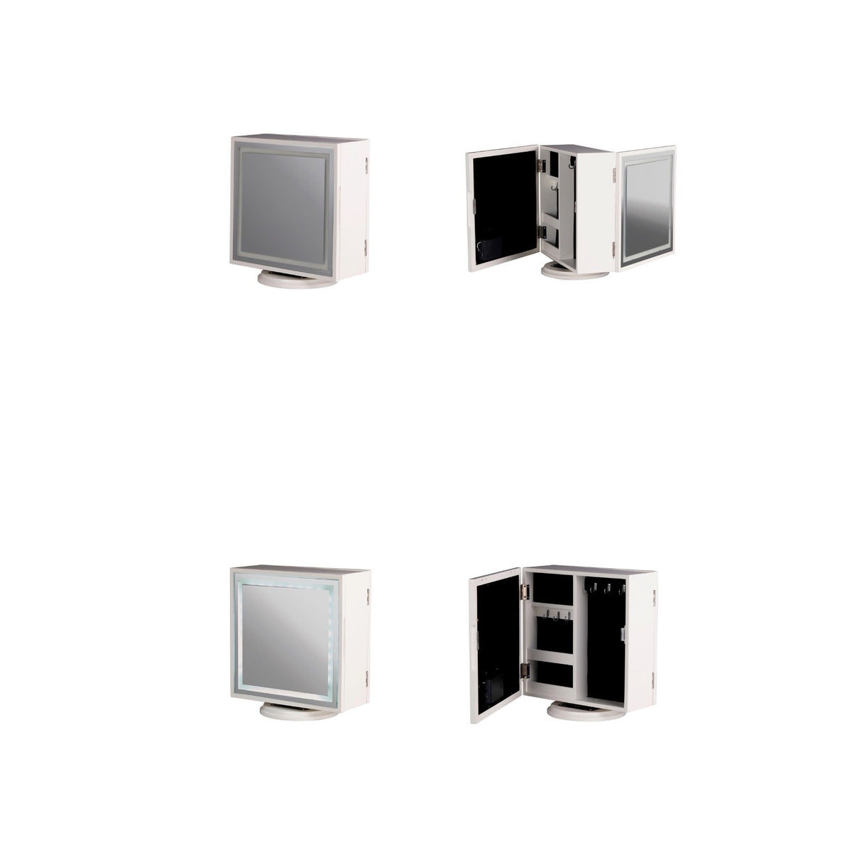 regalo italiano regalo italiano specchio portagioie con led in mdf 30 x 18 x 33 cm organizer gioielli con specchio ean 8021785733855